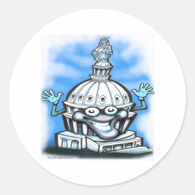 Sticker Rond Capitol Hill (Devant)
