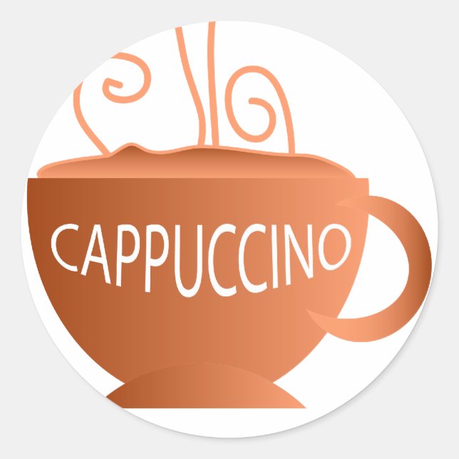 Sticker Rond Cappuccino (Devant)