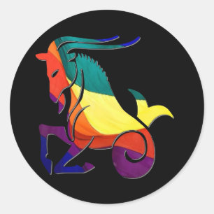 Sticker Rond Capricorne