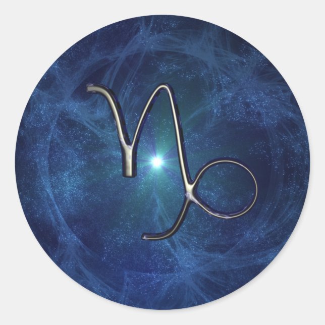 Sticker Rond Capricorne (Devant)