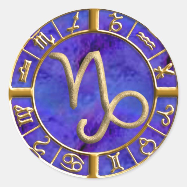 Sticker Rond Capricorne (Devant)