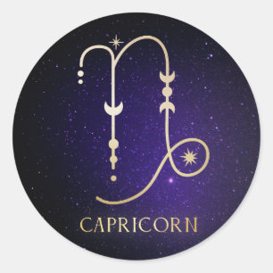 Sticker Rond Capricorne