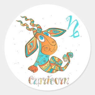 Sticker Rond Capricorne du cancer mou