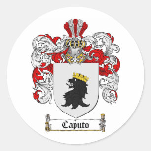 STICKER ROND CAPUTO FAMILLE CREST - CAPUTO COAT D'ARMES