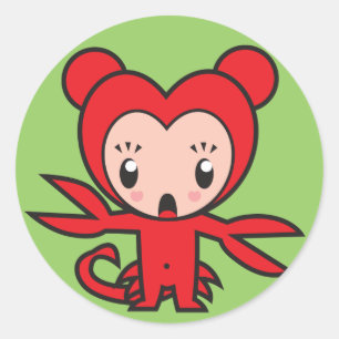 Sticker Rond Caractère de signe d'étoile - Scorpion