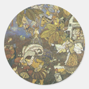 Sticker Rond Caractères vintage Classic Storybook, Edmund Dulac