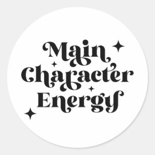 Sticker Rond Caractéristique principale énergie