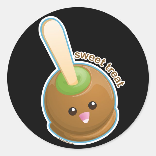 Sticker Rond Caramel Apple (Devant)