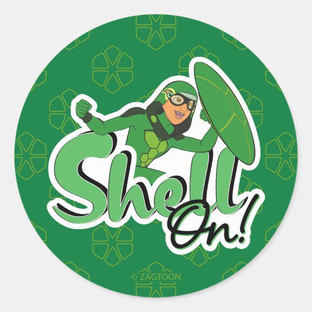 Sticker Rond Carapace | Shell On ! (Devant)