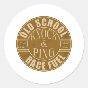 Sticker Rond carburant de course de dragsters de vieille école