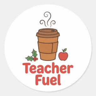 Sticker Rond Carburant d'enseignant