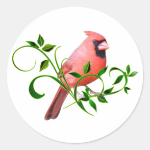 Sticker Rond Cardinal