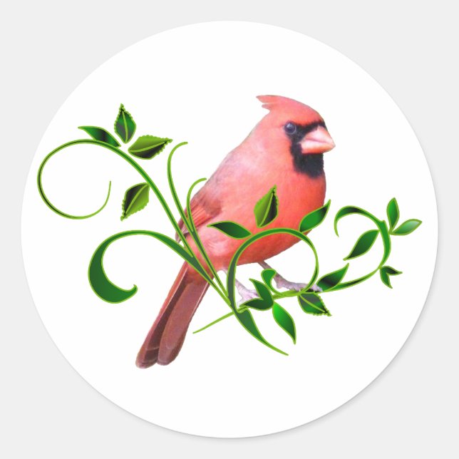 Sticker Rond Cardinal (Devant)