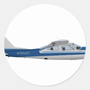 Sticker Rond Cardinal Cessna 177RG 395395
