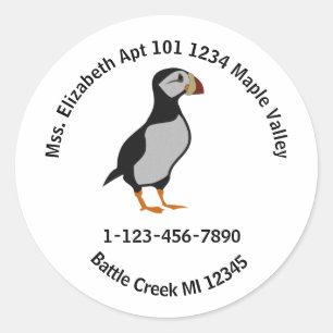 Sticker Rond Caricature à crin à pattes Accueil Coordonnées K