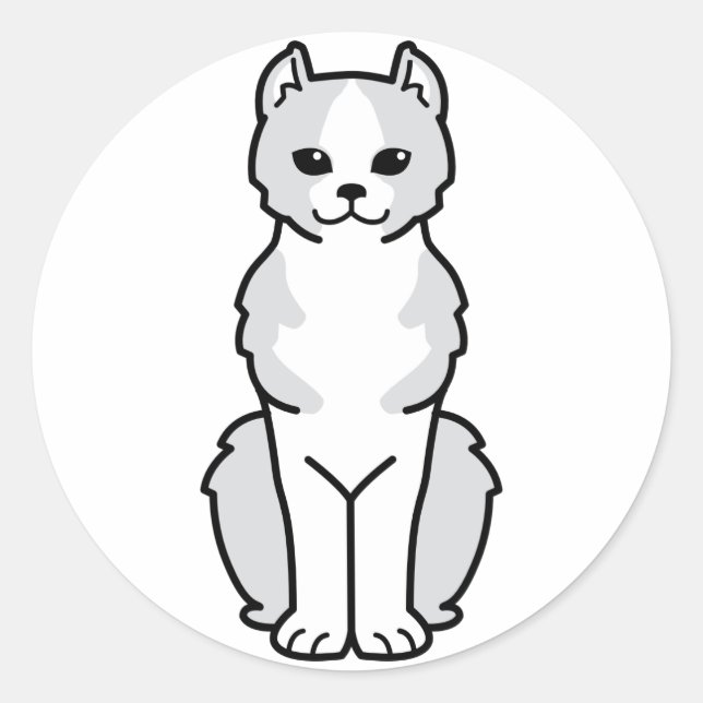 Sticker Rond Caricature pour chats Kinkalow (Devant)