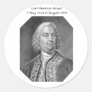 Sticker Rond Carl Heinrich Graun