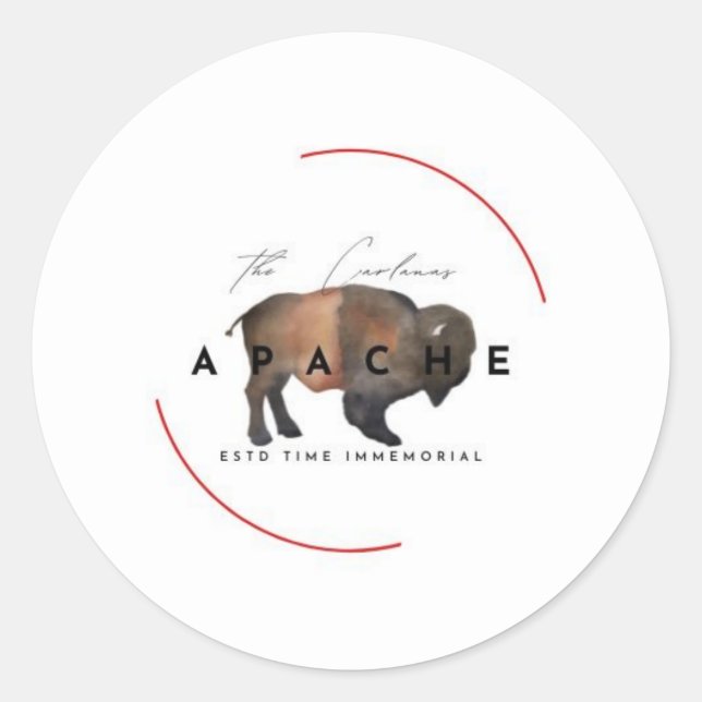 Sticker Rond Carlanas Apache (Devant)