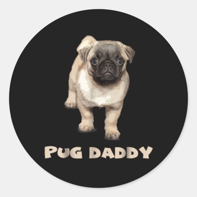 Sticker Rond Carlin Daddy Lover Cadeau Funny (Devant)