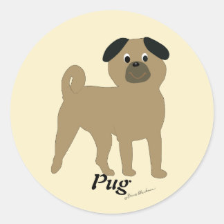 Sticker Rond Carlin de dessin