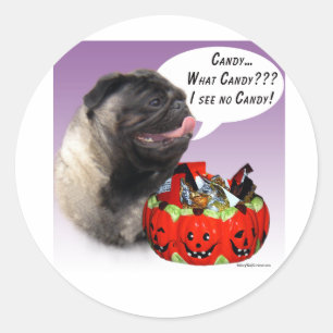 Sticker Rond Carlin (fawn) Halloween Candy