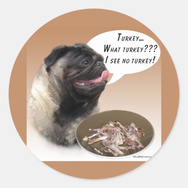 Sticker Rond Carlin (fawn) Turquie (Devant)