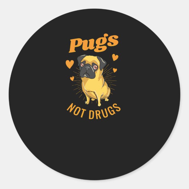 Sticker Rond Carlins et non drogues (Devant)
