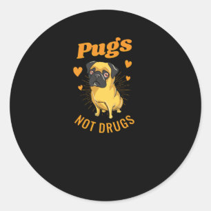 Sticker Rond Carlins et non drogues
