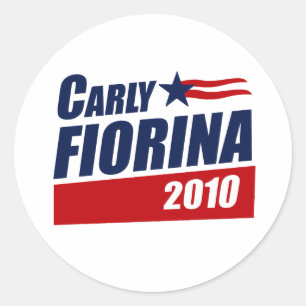 STICKER ROND CARLY FIORINA 2010