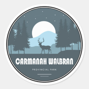 Sticker Rond Carmanah Walbran Parc provincial Deer