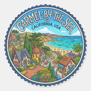Sticker Rond Carmel-by-the-Sea États-Unis