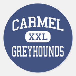 Sticker Rond Carmel - Greyhounds - Lycée - Carmel Indiana