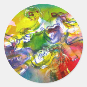Sticker Rond CARNAVAL ITALIEN / Danse, Musique, Théâtre