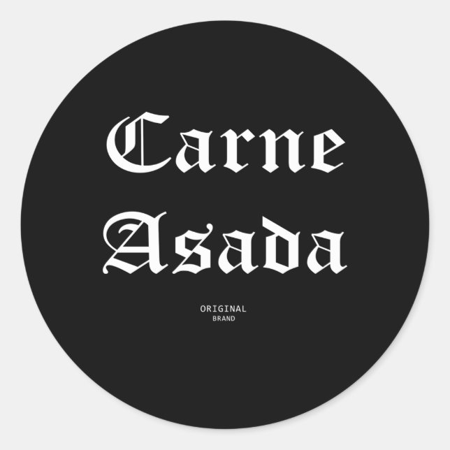 Sticker Rond Carne Asada (Devant)