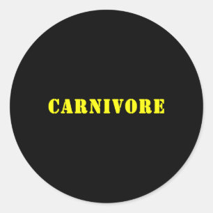 Sticker Rond Carnivore