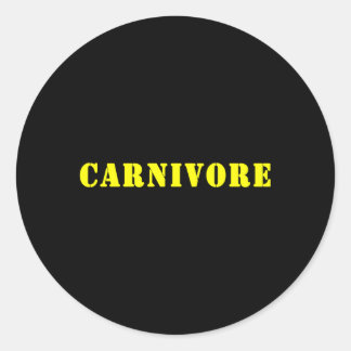 Sticker Rond Carnivore