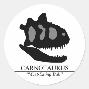 Sticker Rond Carnotaurus