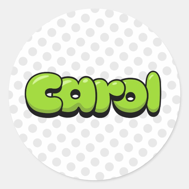 Sticker Rond Carol (Devant)