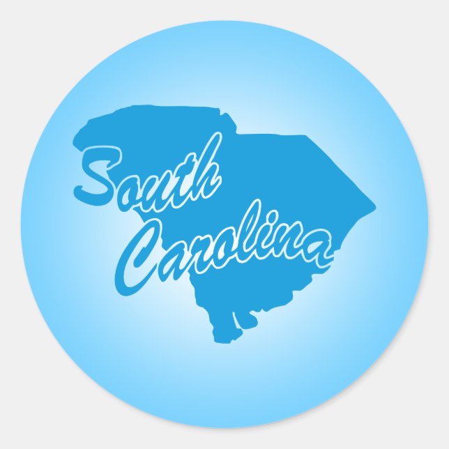 Sticker Rond Caroline du Sud (Devant)