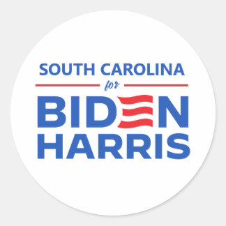 Sticker Rond Caroline du Sud pour Biden Harris