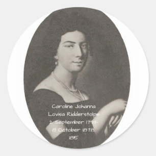 Sticker Rond Caroline Johanna Lovisa Ridderstolpe, 1815