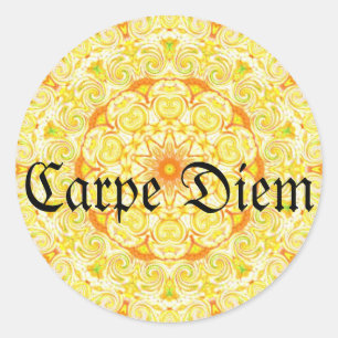 Sticker Rond Carpe Diem