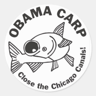 Sticker Rond Carpe d'Obama
