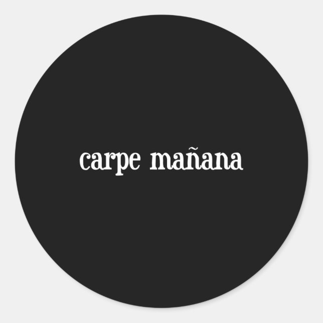 Sticker Rond Carpe Manana  (Devant)
