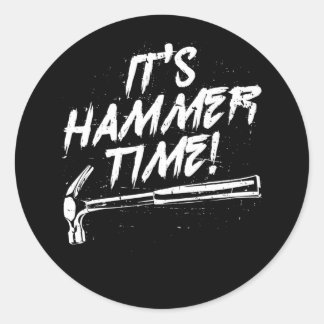Sticker Rond Carpentry Woodcraft carpenter tradesmen