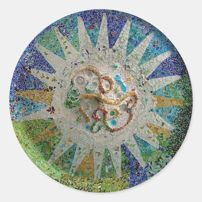 Sticker Rond Carreaux (Devant)