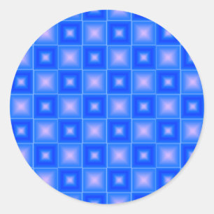 Sticker Rond Carrelage Reflet Motif Design