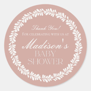 Sticker Rond Carrelage Talavera rose Baby shower Fiesta espagno