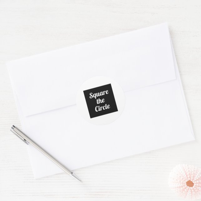 Sticker Rond Carrez le Cercle (Enveloppe)