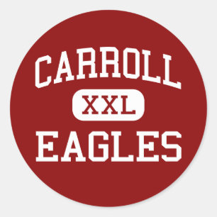 Sticker Rond Carroll - Eagles - Lycée - Ozark Alabama